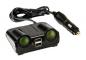 Preview: Power Center, Doppelsteckdose mit USB, 12/24V
