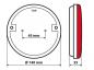 Preview: Dynamische O-Led, Nebelschlussleuchte, 3 Funktionen, 12/24V - Rechts