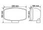 Preview: Pluton-Halogen-Tiefenstrahler mit LED-Positionslicht - 248x141 mm