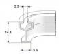 Preview: Satz 6 Klappschienen - 133 cm