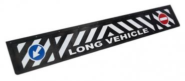 Pvc langer Spritzschutz, geprägte Schilder - 240x35 cm - Schwarz - Langes Fahrzeug