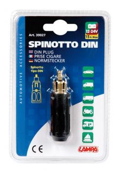 DIN-Stecker für Zigarettenanzünder-Steckdose, 12/24V