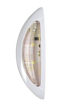 Zusatzleuchte mit 4 rot/weiß/roten Led, 9/32V - weiße Schale