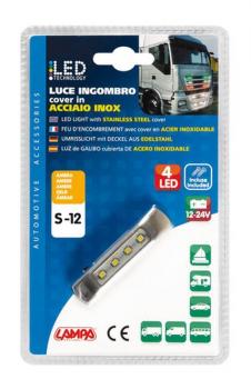 4 Led, 12/24V - Orange, 4 Led Umrissleuchte