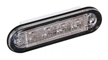 Premium, 4-LED-Leuchte, bündig montiert, 12/24V - Grün