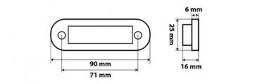 Premium, 4-LED-Leuchte, bündig montiert, 12/24V - Grün