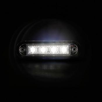 Premium, 4-LED-Leuchte, Einbau, 12/24V - Weiß