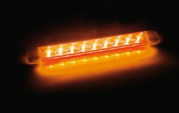 Beleuchtet, 9 LEDs, oberflächenmontiert, 12/24V - Orange - 1 Funktion