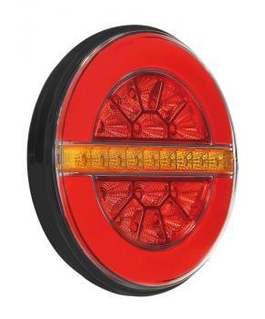 Dynamische O-LED, Rücklicht, 3 Funktionen, 12/24V - Rechts
