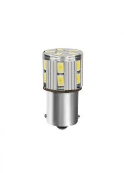 10-30V Mega-Led 17 - 17 SMD x 1 Chip - (P21W) - BA15s - 1 Stk. - D/Blister - Weiß - Duale Polarität - Eingebauter Widerstand