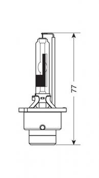 HID Xenon-Lampe 4.300°K - D4R - 35W - P32d-6 - 1 Stück - Schachtel