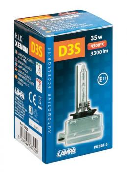 HID-Xenon-Lampe 4.300°K - D3S - 35W - PK32d-5 - 1 Stck - Box