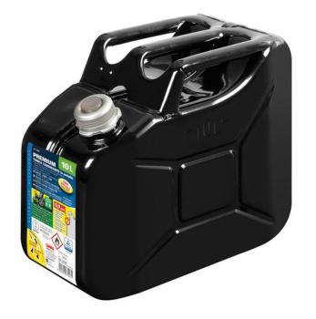 Premium-Kraftstofftank aus Metall - 10 L - Schwarz