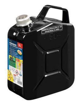 Premium-Kraftstofftank aus Metall - 5 L - Schwarz