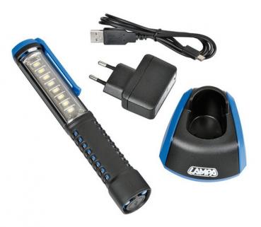 Pro-Lampe, wiederaufladbare SMD-LED-Arbeitsleuchte - 230V/USB