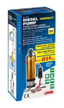 Elektrische Eintauch-Flüssigkeitsabsaugpumpe, 12V - 12 L/min