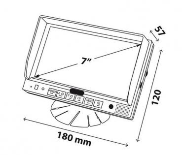 M1, 7" LCD-Monitor, Kamera 1