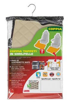 Paar Kunstlederteppiche - Creme - Renault Premium 2 (09/05>12/13)