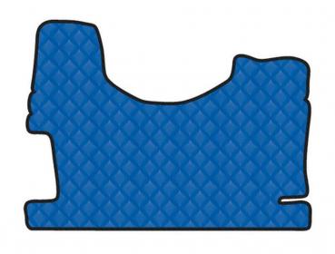 Zentraler Teppich aus Kunstleder - Blau - Mercedes Actros MP3 (06/08>12/13) hoher Tunnel
