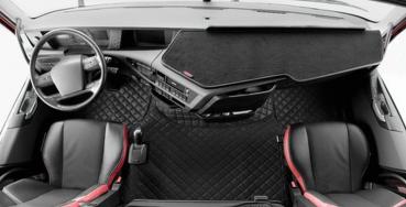 Mittelteppich aus Kunstleder - Schwarz - Volvo FH Serie 4 (09/12>) automatisch