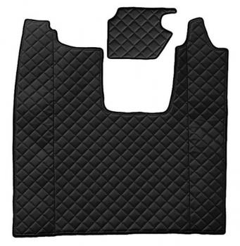 Zentraler Teppich aus Kunstleder - Schwarz - Scania R Serie 7 (11/16>) pneumatischer Sitz - Scania R Serie 7 (11/16>) klappbarer Sitz