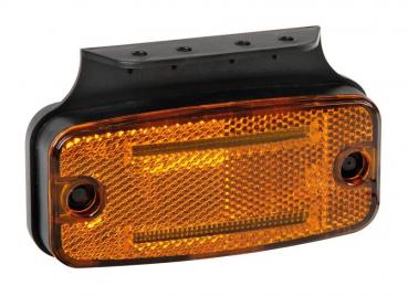Umrissleuchte mit Reflektor und Bügel, 10/30V - 2 Led - Orange