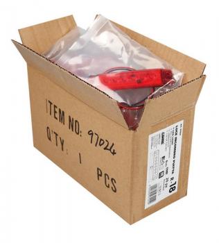 Satz 20 Stück, 6 Led Umrissleuchte, Anbau, 12/24V - Rot