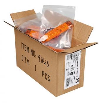Satz 20 Stück, 6 Led Umrissleuchte, Anbau, 12/24V - Orange