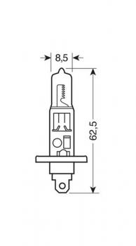 24V-Halogenlampe Pro - H1 - 70W - P14,5s - 1 Stk - Schachtel
