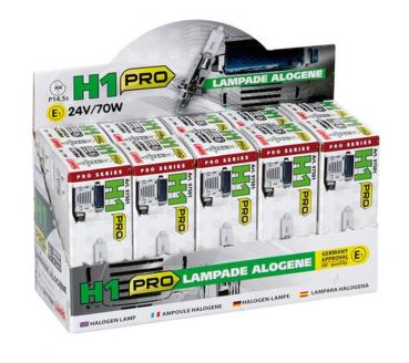 24V-Halogenlampe Pro - H1 - 70W - P14,5s - 1 Stk - Schachtel
