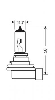 24V-Halogenlampe Pro - H11 - 70W - PGJ19-2 - 1 Stück - Schachtel