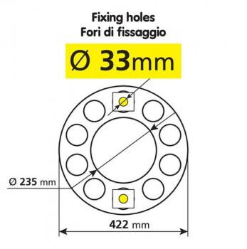 Nabenkappenring aus Edelstahl, für Leichtmetallräder