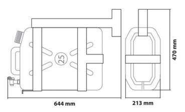 Verzinkter Stahlrahmen für Tankgehäuse 25 L