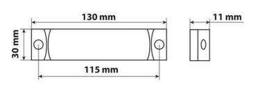 3 Led-Zusatzleuchte mit Reflektor - 24V - Rot