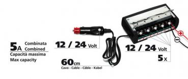 Power-5, Steuergerät, 5-Ausgangs-Zündung, 12/24V
