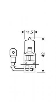 24V-Halogenlampe Blu-Xe - H3 - 70W - PK22s - 2 Stück - Schachtel