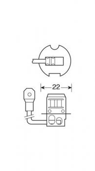 24V-Halogenlampe Blu-Xe - H3 - 70W - PK22s - 1 Stck - Box