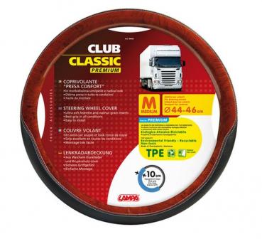 Club Classic, Lenkradüberzug mit Komfortgriff aus TPE - M - Ø 44/46 cm