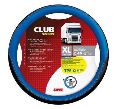 Club-Lenkradbezug mit Komfortgriff aus TPE - XL - Ø 49/51 cm - Blau