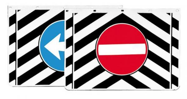 Paar LKW-Schmutzfänger aus PVC mit Signalen - 53x37 cm