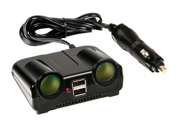 Power Center, Doppelsteckdose mit USB, 12/24V