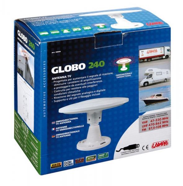 Globe 240, TV-Antenne mit Kugelcharakteristik - Ø 240 mm