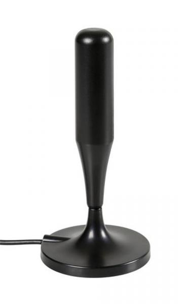 Globo-1 Plus, verstärkte TV-Antenne mit digitalem Empfang, 12/24V - 130 mm
