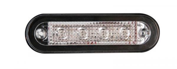 Premium, 4-LED-Leuchte, Einbau, 12/24V - Weiß
