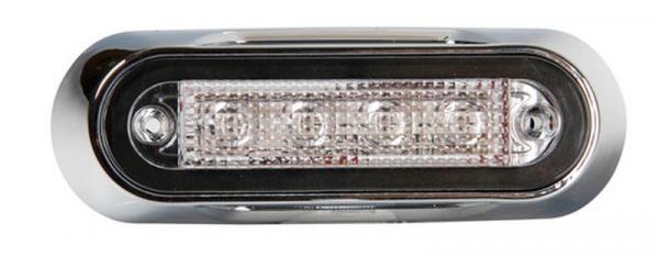 Premium, 4-LED-Leuchte, Oberflächenmontage, 12/24V - Weiß