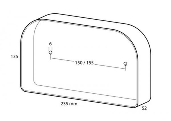 Deluxe, Rücklicht 8 Funktionen 12V - Rechts