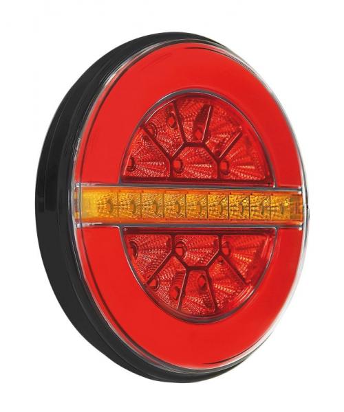 Dynamische O-LED, Rücklicht, 3 Funktionen, 12/24V - Rechts