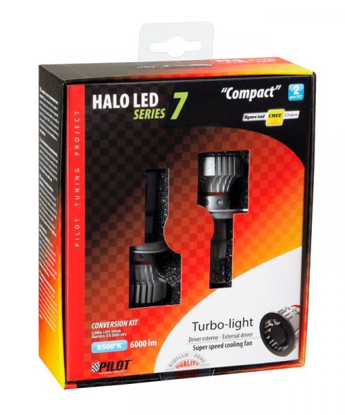9-32V Halo Led Serie 7 Kompakt - (H4) - 36W - P43t - 2 Stk - Box