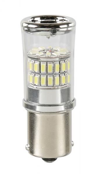 12-28V Mega-Led 48 - 48 SMD x 1 Chip - (P21W) - BA15s - 1 Stck - D/Blister - Weiß - Duale Polarität