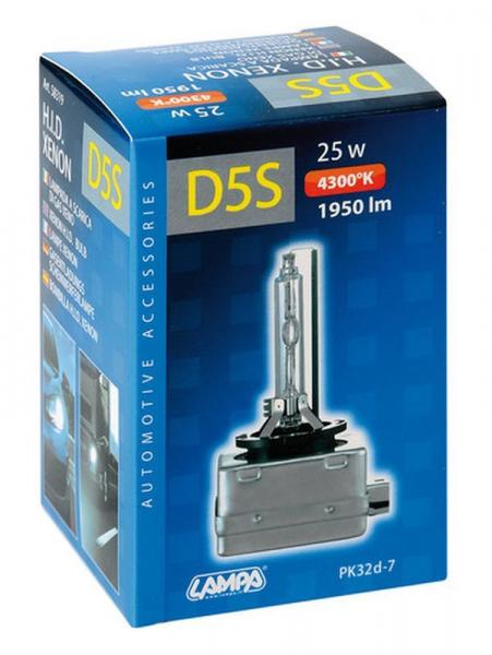 HID-Xenon-Lampe 4.300°K - D5S - 25W - PK32d-7 - 1 Stck - Box